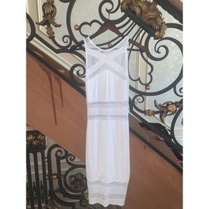 White midi dress fashion nova size Small